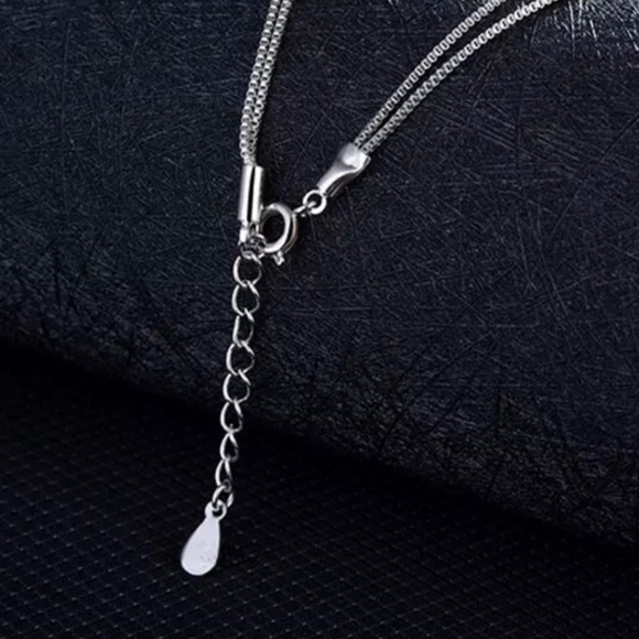 925 Sterling Silver Necklace Double Layer Chain - Picture 6 of 8